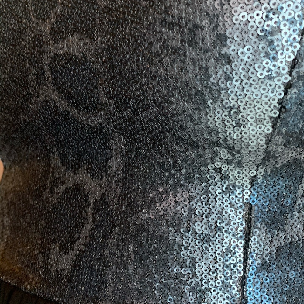 Black Sequin Event-Wear Dress - Picture 4 of 6